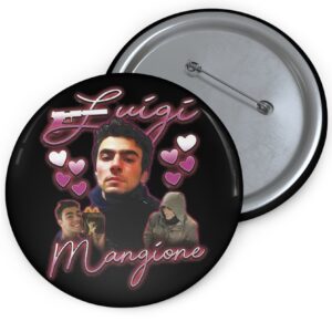 Luigi Mangione Pin Buttons