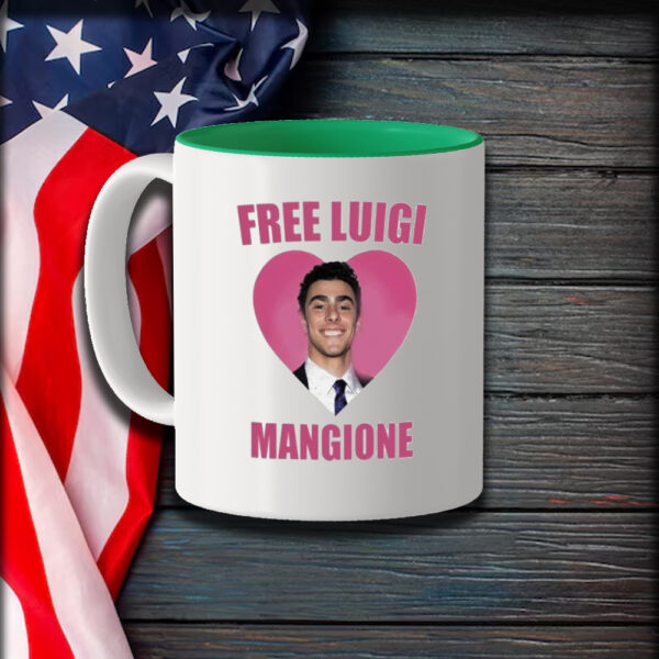 Luigi Mangione heart 2024 Mug1