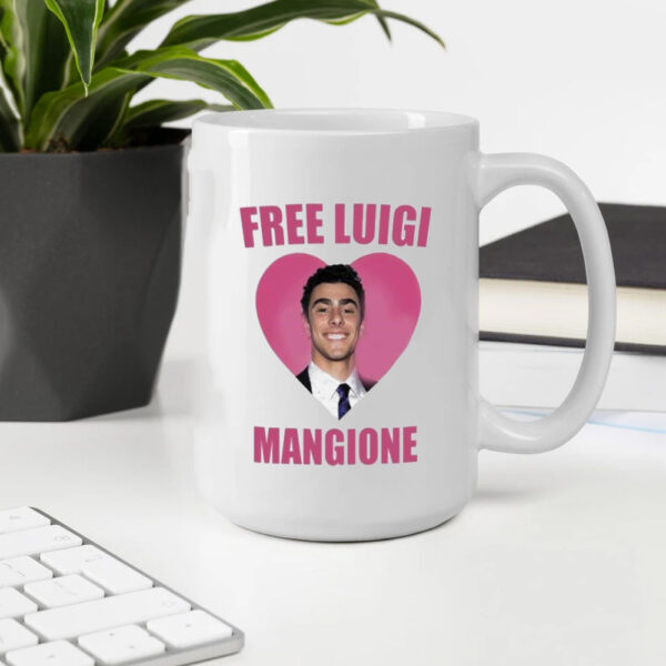 Luigi Mangione heart 2024 Mug2