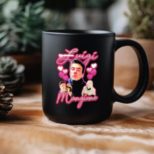 Luigi Mangione picture collage love Mug2