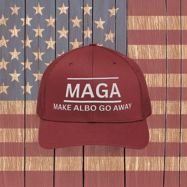 MAGA Make Albo Go Away Trucker Hat