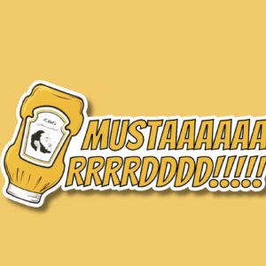 MUSTARD! Sticker – Inspired by Kendrick Lamar's 'TV Off' Bumper Sticker