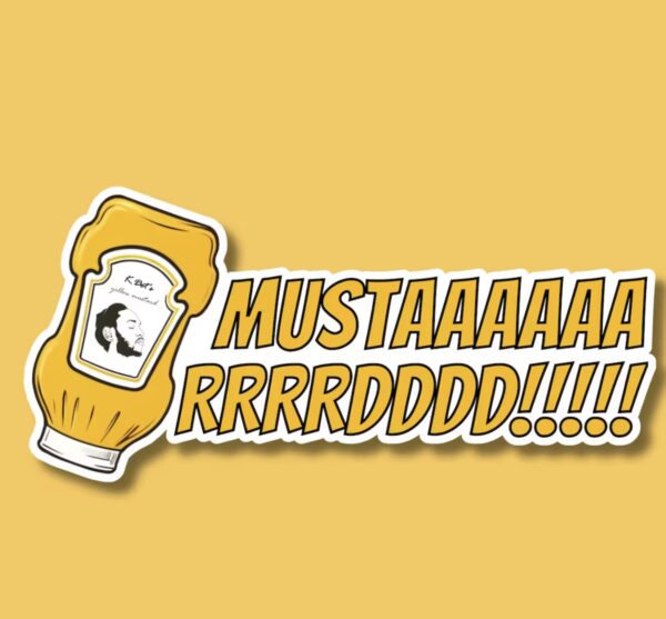 MUSTARD! Sticker – Inspired by Kendrick Lamar's 'TV Off' Bumper Sticker