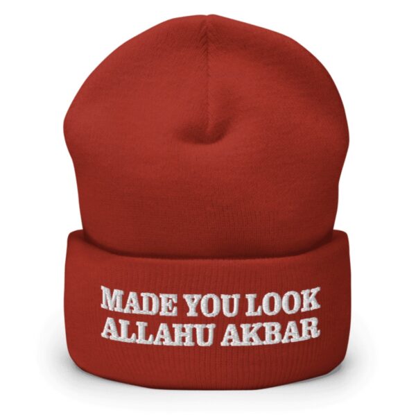 Made You Look Allahu Akbar Beanie Hat