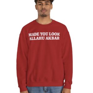 Made You Look Allahu Akbar Crewneck Sweatshirt