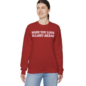 Made You Look Allahu Akbar Crewneck Sweatshirt