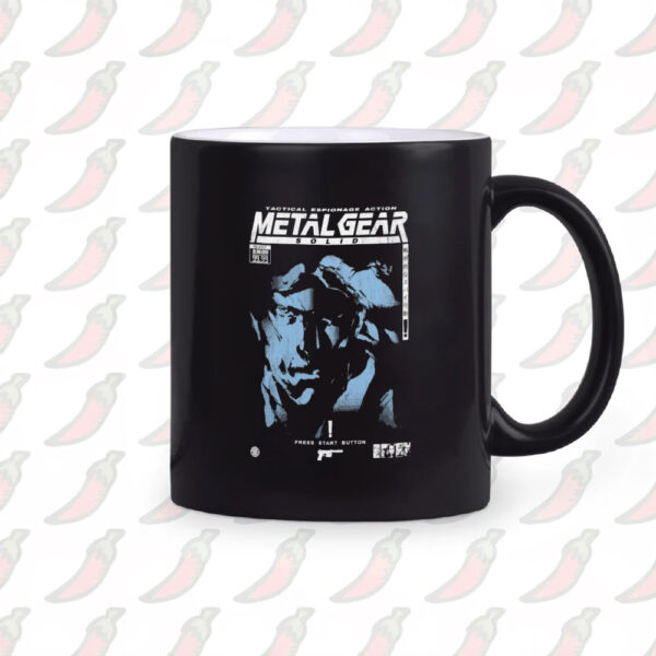 Metal Gear Solid Tactical Espionage Action Press Start Button Mug2