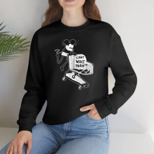 Mickey Mouse Can’t Wait To Die Cartoon T-shirts