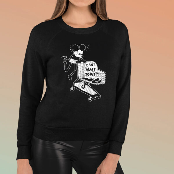 Mickey Mouse Can’t Wait To Die Cartoon T-shirts3