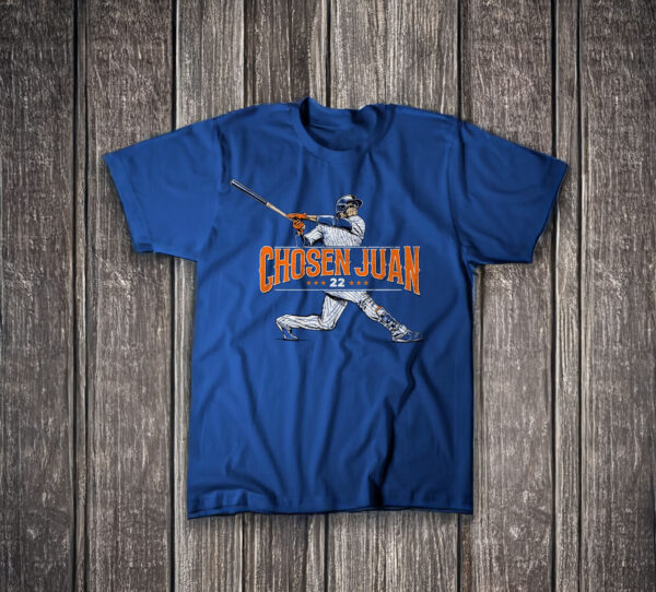 NY Baseball Chosen Juan 22 Blue T-Shirt