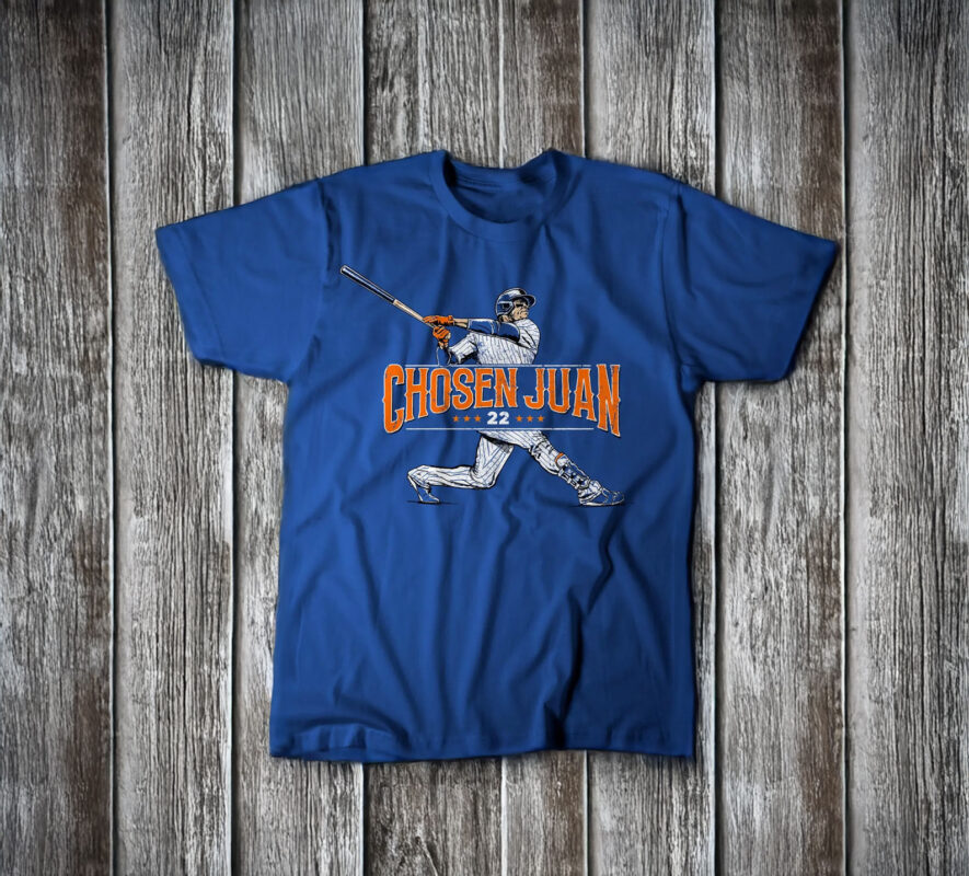 NY Baseball Chosen Juan 22 Blue T-Shirt