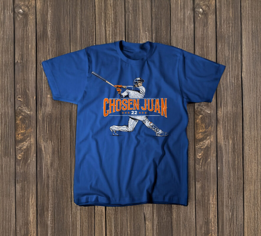 NY Baseball Chosen Juan 22 Blue T-Shirt