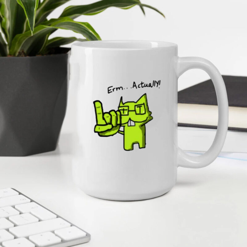 Nerd Pixel Cat Mug2