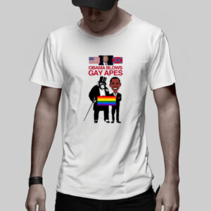 Obama Blows Gay Apes T-Shirt3