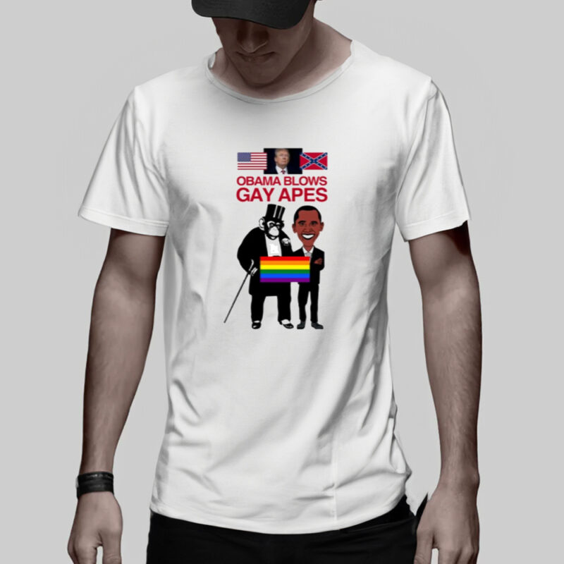 Obama Blows Gay Apes T-Shirt3