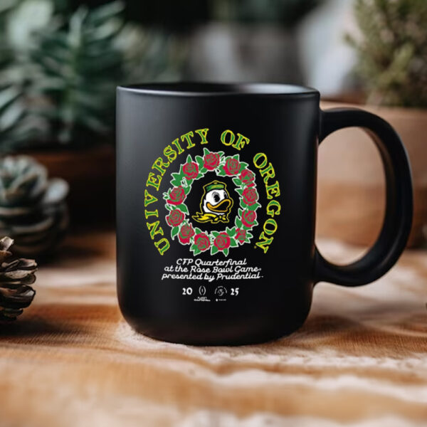 Oregon Ducks College Football Playoff 2025 Rose Bowl Mug2