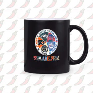 Philadelphia Teams Flyers Eagles Phillies 76 Ers Union Mug2