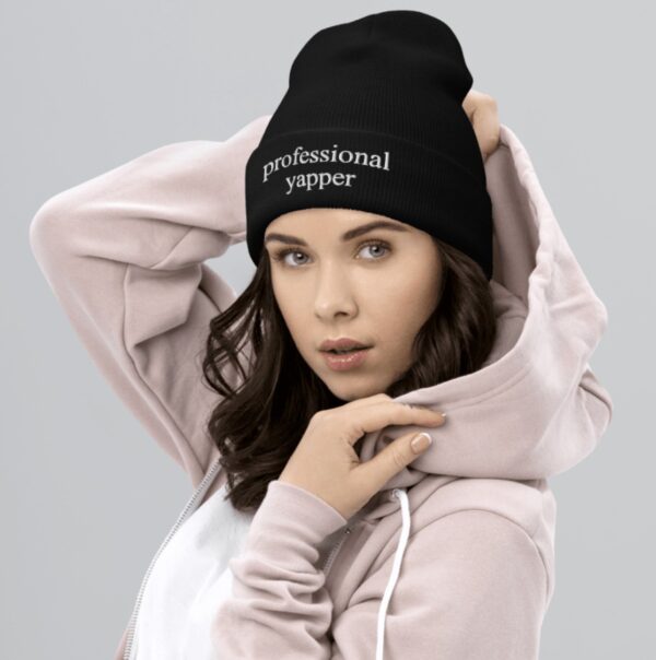 Professional Yapper Cuffed Beanie Hat