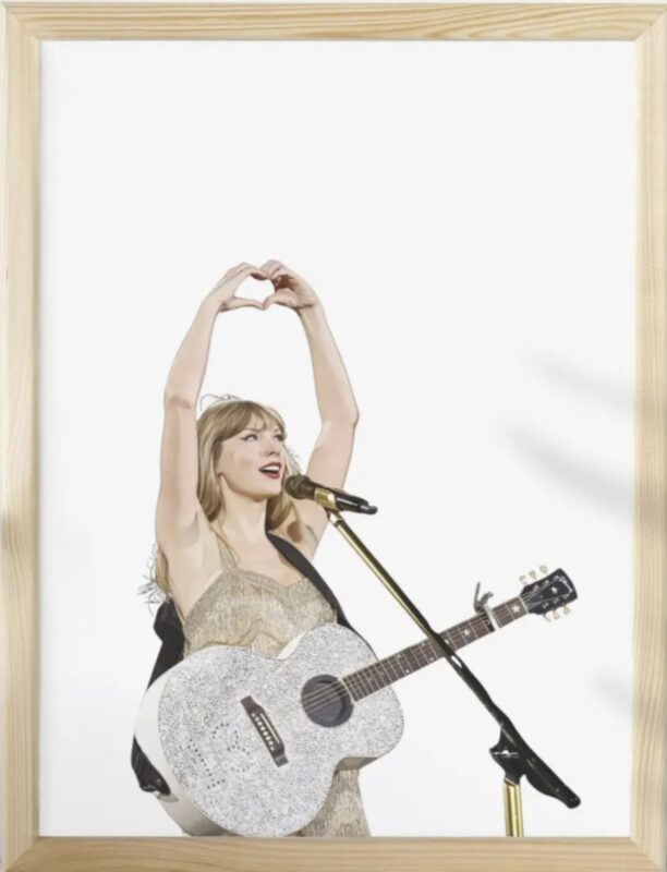 Taylors Swifts Decor Eras Tour Illustration Poster