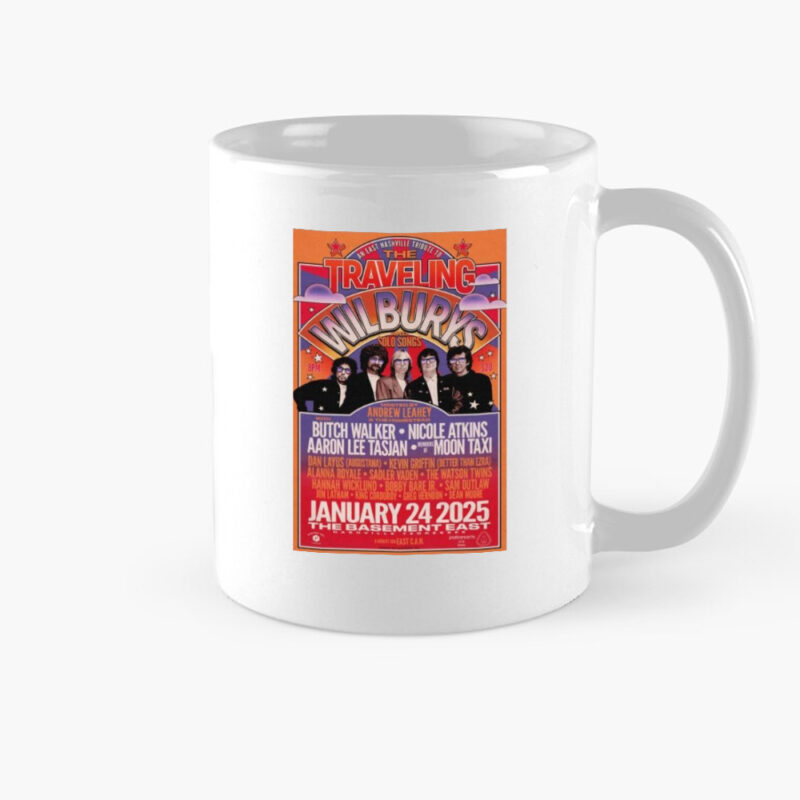 The Traveling Wilburys Jan 24 2025 The Basement East In Nashville, Tn Tour Poster Mug