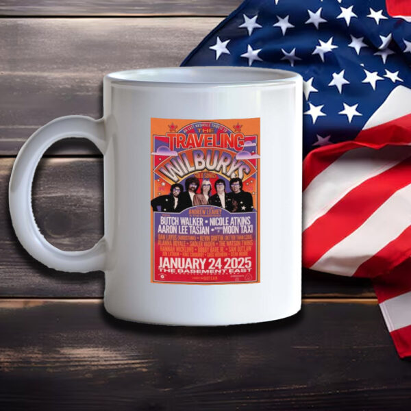 The Traveling Wilburys Jan 24 2025 The Basement East In Nashville, Tn Tour Poster Mug3