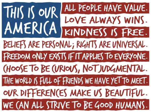 This is Our America Human Rights sticker