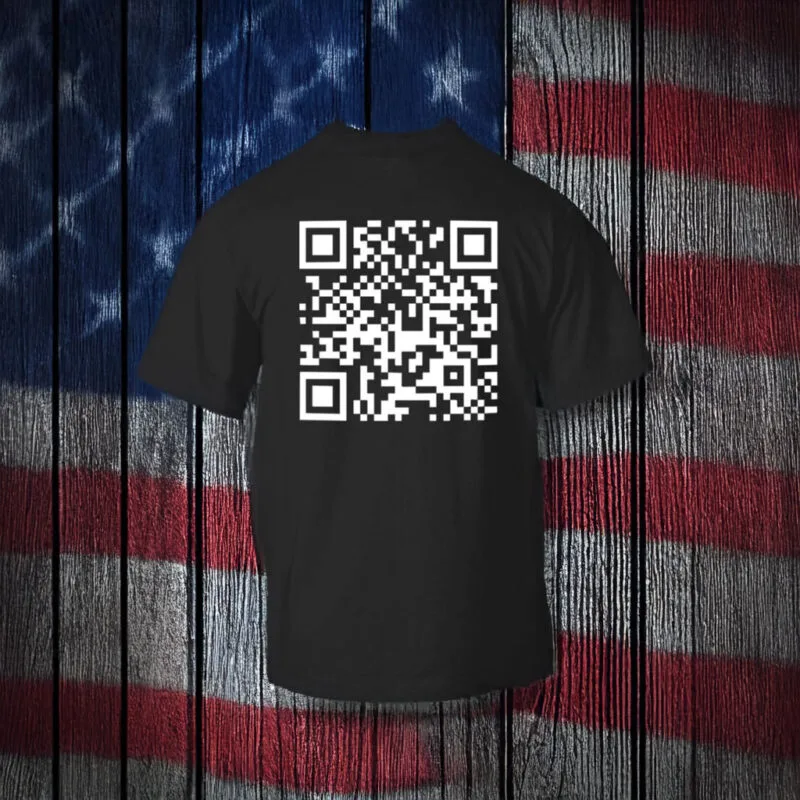 Trump Dancing QR Code Unisex T-Shirt: Scan to See the Viral Dance 6 Trump Dancing QR Code Unisex Shirt