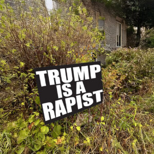 Trump Is A Rapist Waterproof Doublesided Yard Sign US