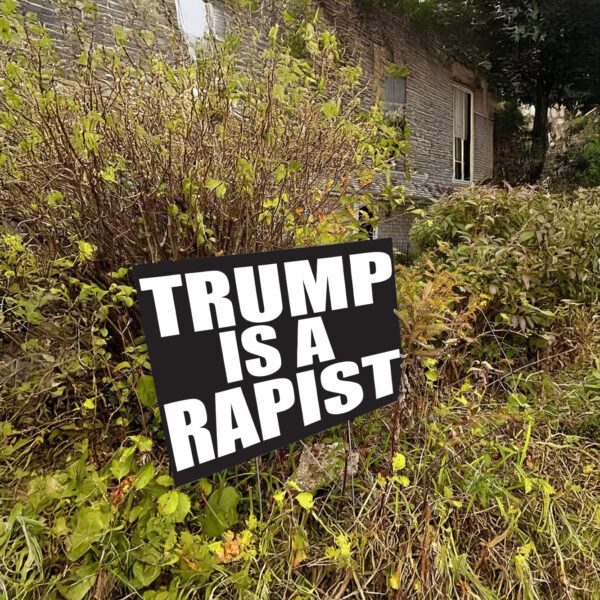 Trump Is A Rapist Waterproof Doublesided Yard Sign US