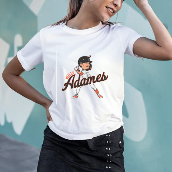 Willy Adames San Francisco Caricature T-Shirt3