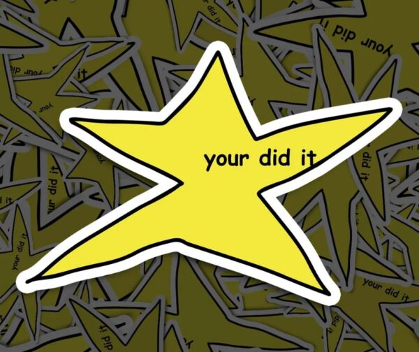 Your did it Star Meme Sticker