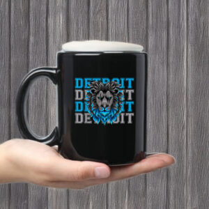 All Grit - Detroit Cool Retro Lion Lovers Detroit Mug Coffee