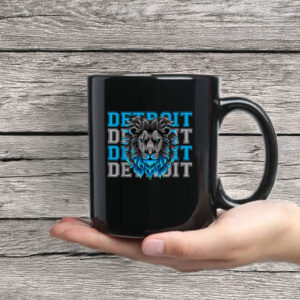 All Grit - Detroit Cool Retro Lion Lovers Detroit Mug Coffee