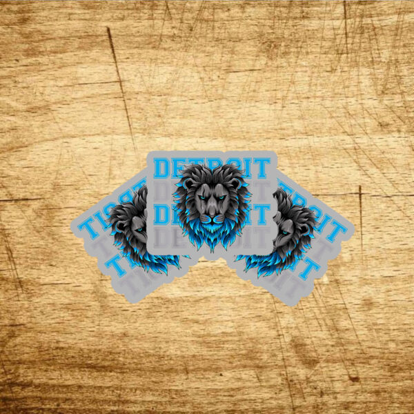 All Grit - Detroit Cool Retro Lion Lovers Detroit Stickers