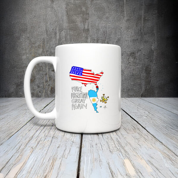 Asume Trump Nueva Era De Prosperidad Make Argentina - América Great Again Mug Coffee