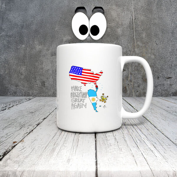 Asume Trump Nueva Era De Prosperidad Make Argentina - América Great Again Mug Coffee