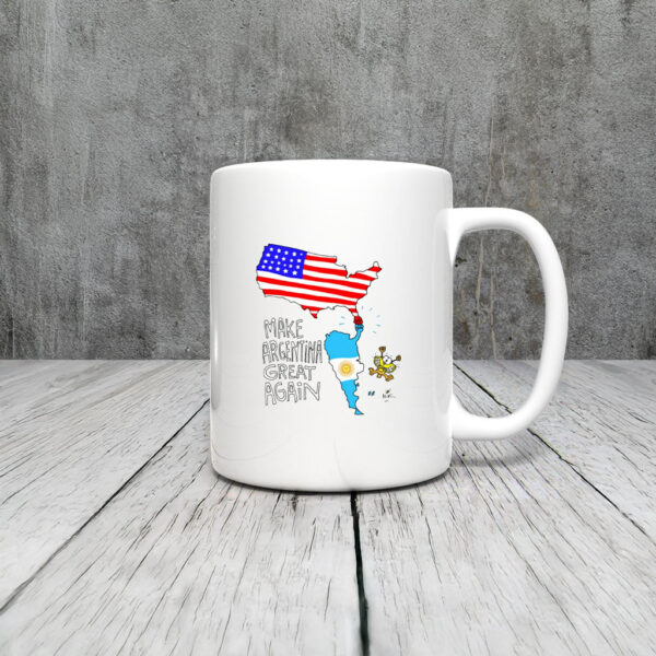 Asume Trump Nueva Era De Prosperidad Make Argentina - América Great Again Mug Coffee