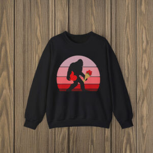 Bigfoot Retro Valentine T-Shirts