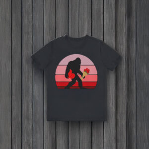 Bigfoot Retro Valentine T-Shirts