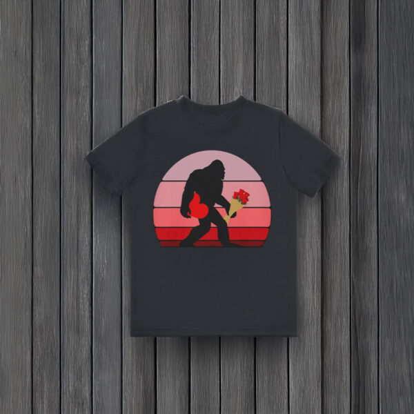 Bigfoot Retro Valentine T-Shirts