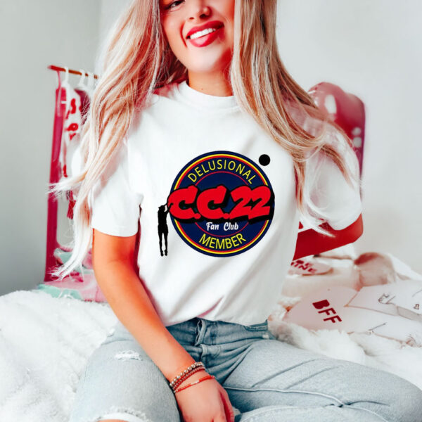 CC22 Delusional fan club member basketball T-shirt