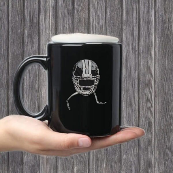 Clinton Wearing Washington Commanders Sean Taylor Legacy Project Helmet Mug