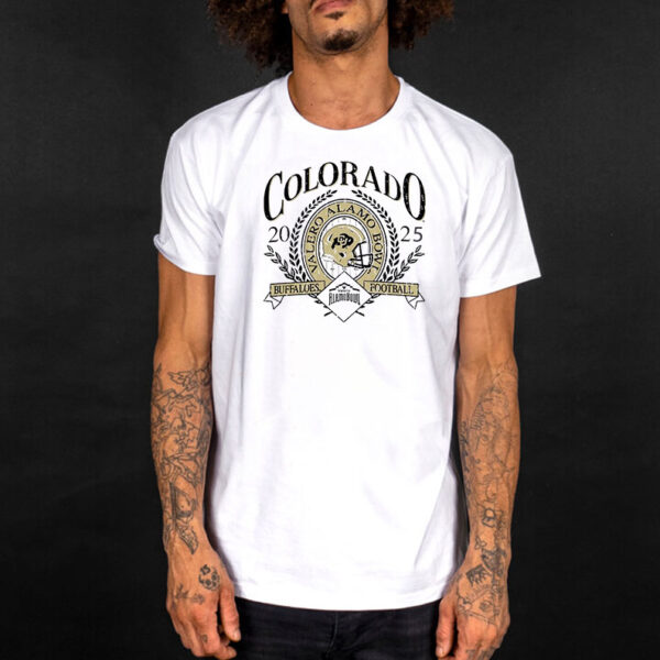 Colorado Buffaloes 2025 Alamo Bowl Helmet T-Shirt