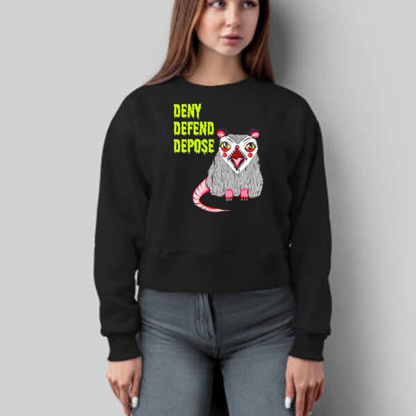 Deny Defend Depose Angry Possum T-Shirt