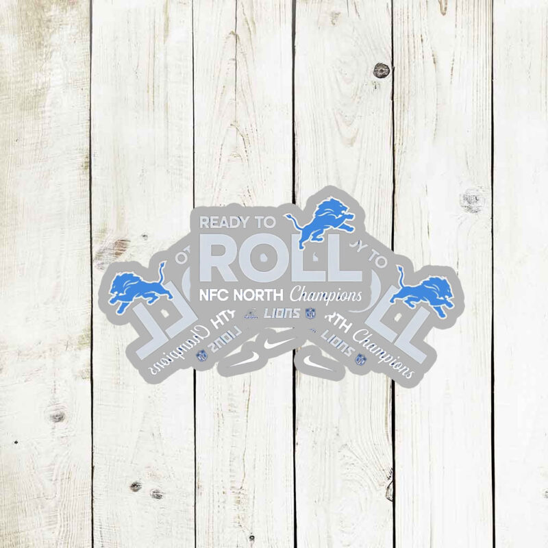 Detroit Lions 2024 NFC North Division Champions Stickers