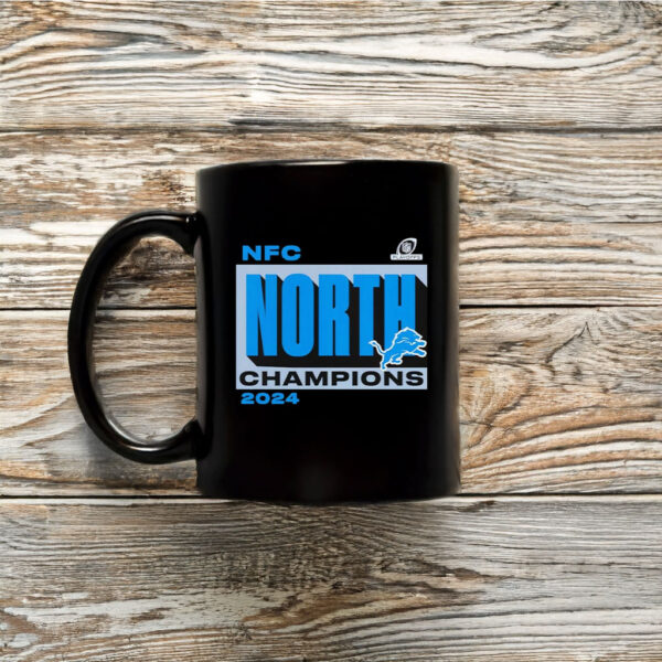 Detroit Lions Fanatics 2024 NFC North Division Champions Conquer Mug Coffee