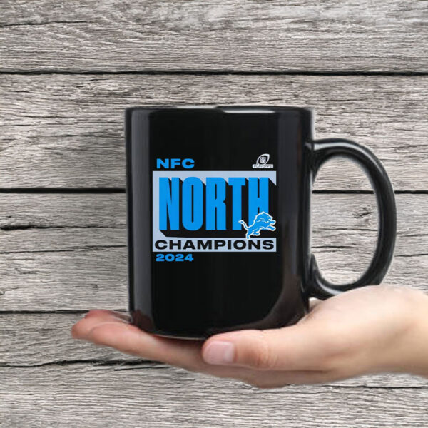 Detroit Lions Fanatics 2024 NFC North Division Champions Conquer Mug Coffee