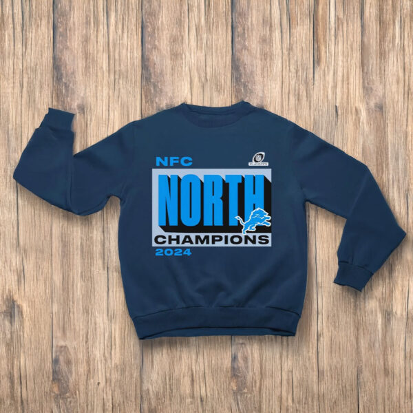 Detroit Lions Fanatics 2024 NFC North Division Champions Conquer T-shirts