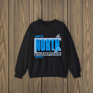 Detroit Lions Fanatics 2024 NFC North Division Champions Conquer T-shirts