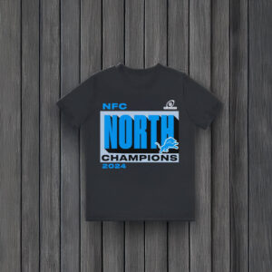 Detroit Lions Fanatics 2024 NFC North Division Champions Conquer T-shirts